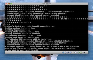 openssh-serverをインストール